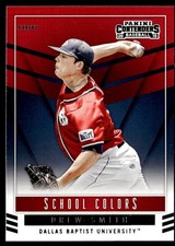 2015 Panini Contenders School Colors Drew Smith Dallas Baptist Patriots #42