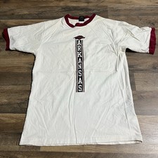 Vintage 90s Starter Arkansas Razorbacks T-Shirt Mens Size M Medium Tee Oversize