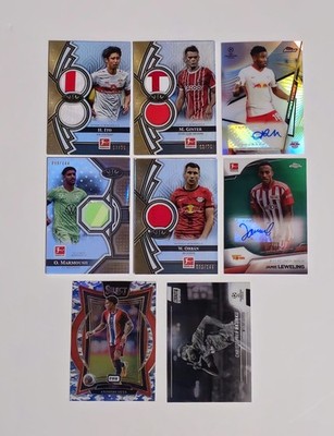 (8) Bundesliga Tier One Relic Patch/Auto Lot Numbered Soccer Cards