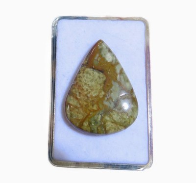Märchen Jaspis - Tale Jasper Cabochon 34,7x25,7 mm 34 ct. Nr. U34453