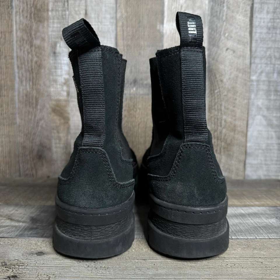Mujer Puma Mayze Negro Gamuza Plataforma Chelsea Botines Talla 9.5 M Foto 4 de 4