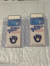 World Series Tickets Stubs 1982 Milwaukee Brewers Game 3