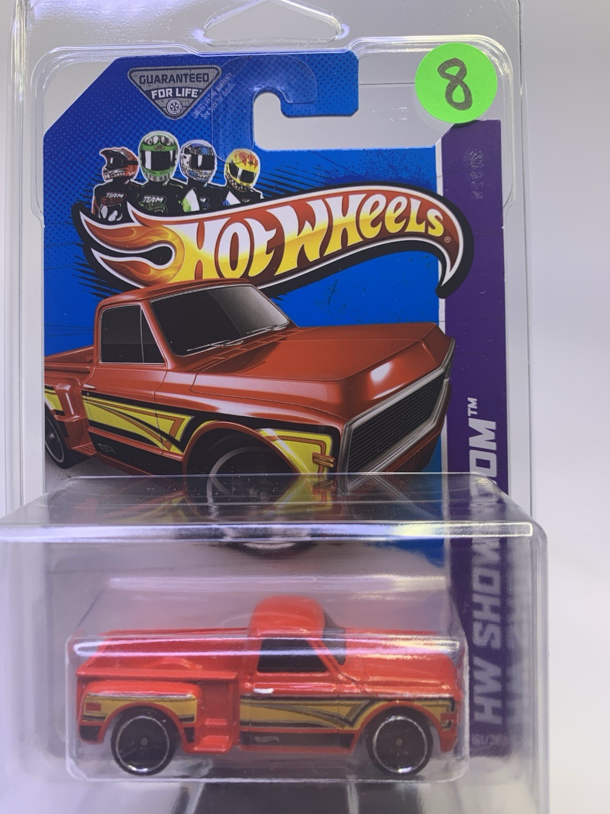 2013 Hot Wheels HW Showroom Custom '69 Chevy Pickup #181 Red,Protector