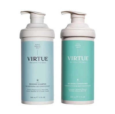 Virtue Recovery Sulfate Free Shampoo (17 oz) and Conditioner (17 oz) Set - Auth