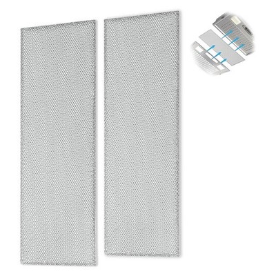 2 Stück S99010370 Aluminiumfilter für Nutone Dunstabzugshauben zuverlässig un