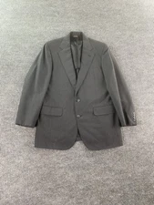 Vintage Corbin Blazer 44 R Gray Wool Solid Premium Gentlemen's Clothing USA