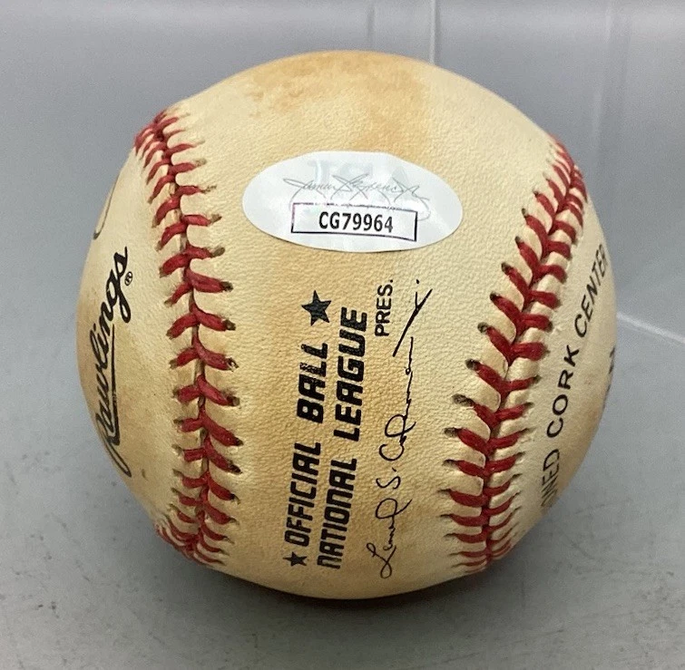 Béisbol autografiado de la Liga Nacional Roger Cedeno - Certificado por la JSA Foto 3 de 4