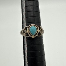 Sterling Silver Size 8 Ring Turquoise