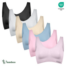 Nahtloser Bambus-BH,Bustier BH,T-Shirt BH von Gaubert 3106 Gr. S-M/L-XL/2XL-3XL