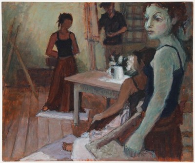 Pauline Plummer (b.1933) - Zeitgenössisches Öl, Clelia.