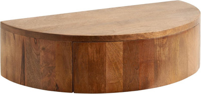 Modern Walnut Floating Side Table with Drawer -  Reid