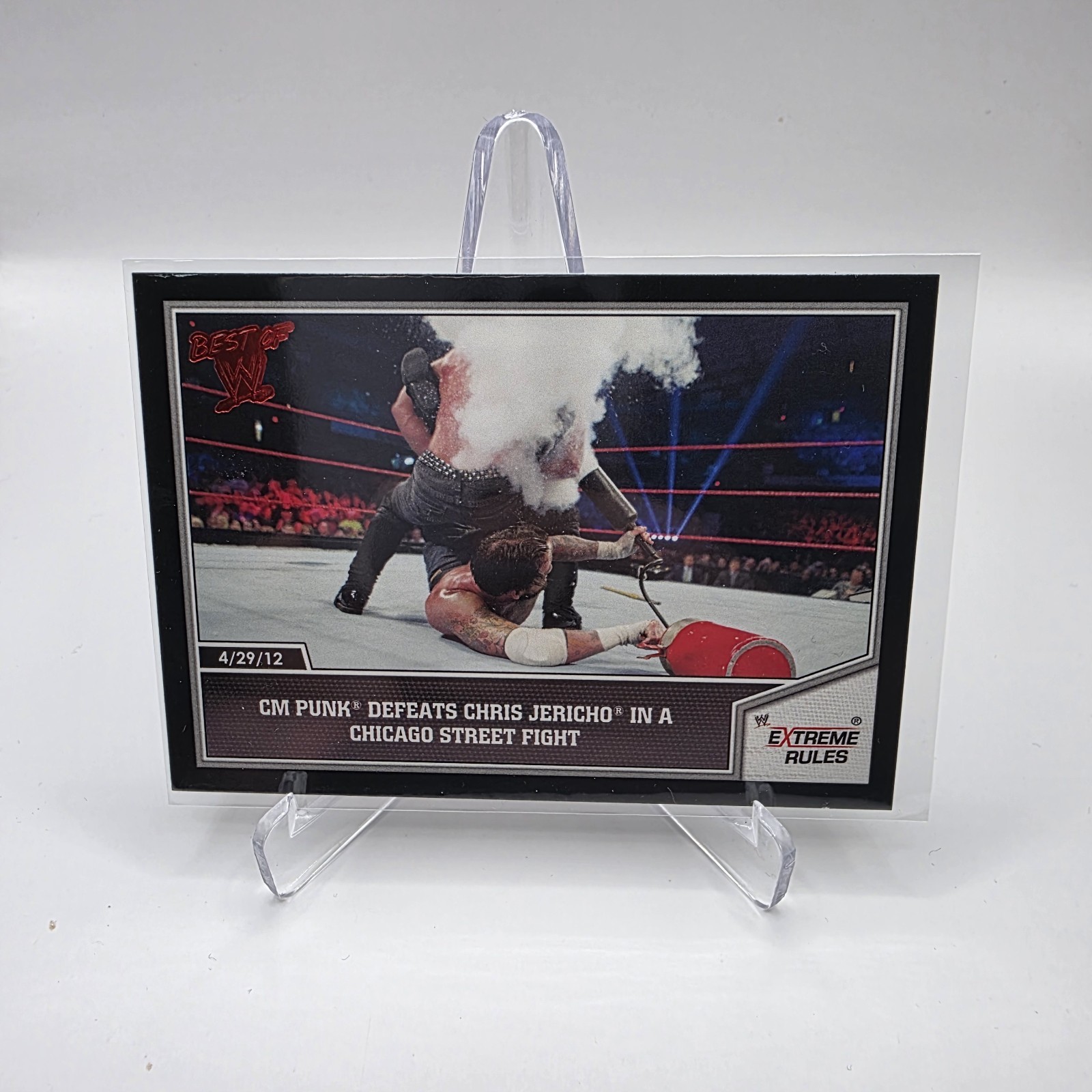 2013 Topps Best of WWE - Chris Jericho, CM Punk #8 - CM Punk Wins Street Fight