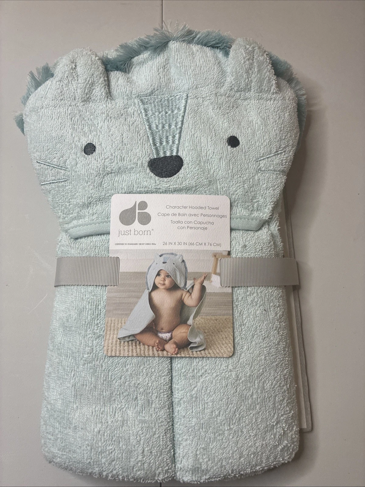 Just Born Character Hooded Towel For New Born