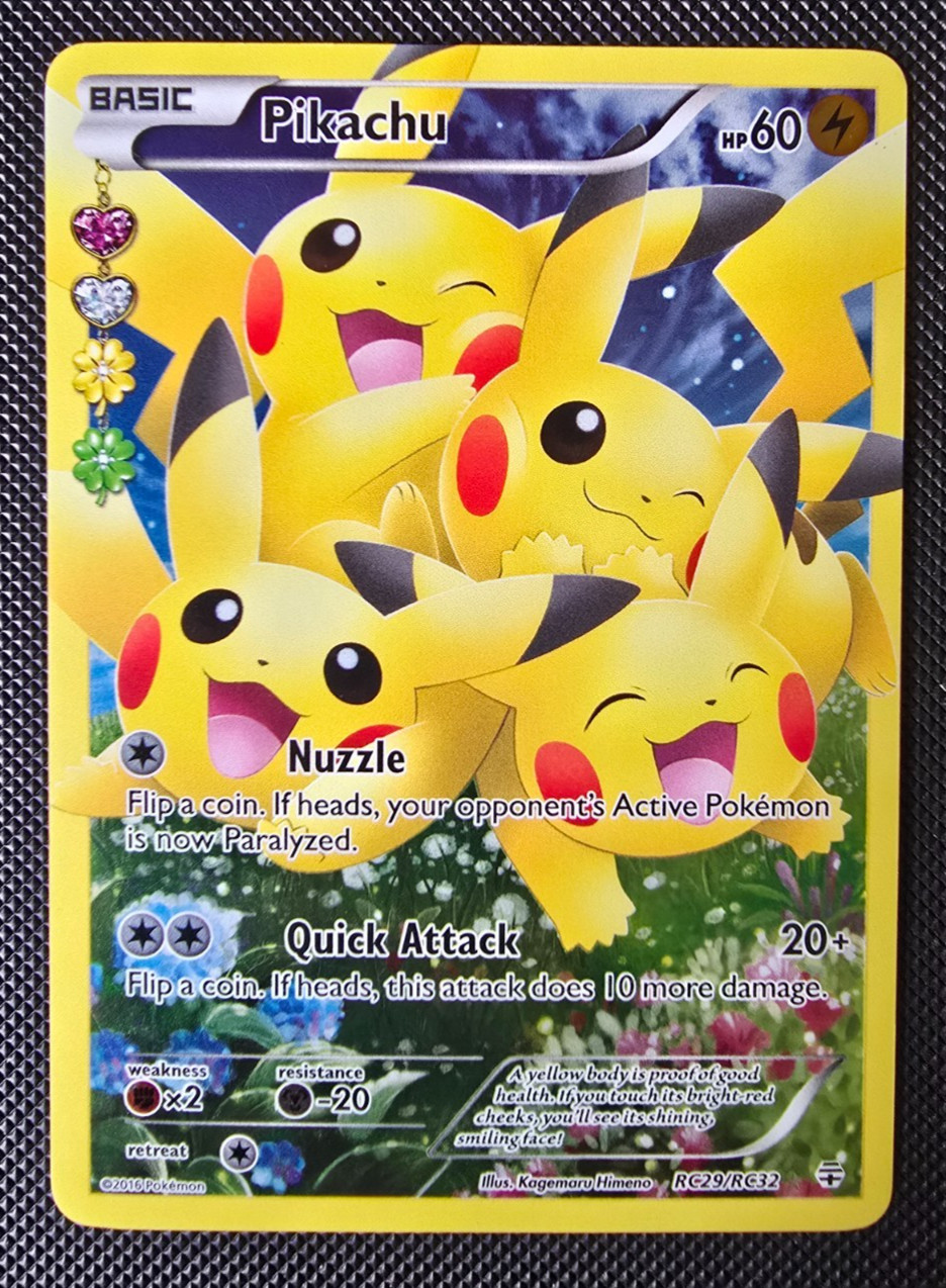 Pokemon Card - Pikachu - XY Generations - Full Art - RC29/RC32 - NM-LP