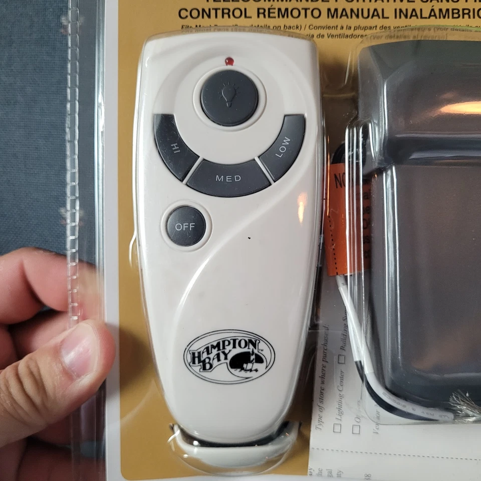 Hampton Bay 70830 FBA_191 691 Fan Remote - White New Factory Sealed  - Image 4 of 4