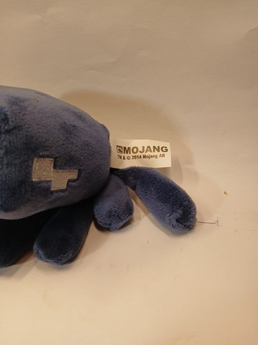 2013 Mojang Minecraft Blue Octopus Squid Soft Toy Plush - Picture 2 of 2