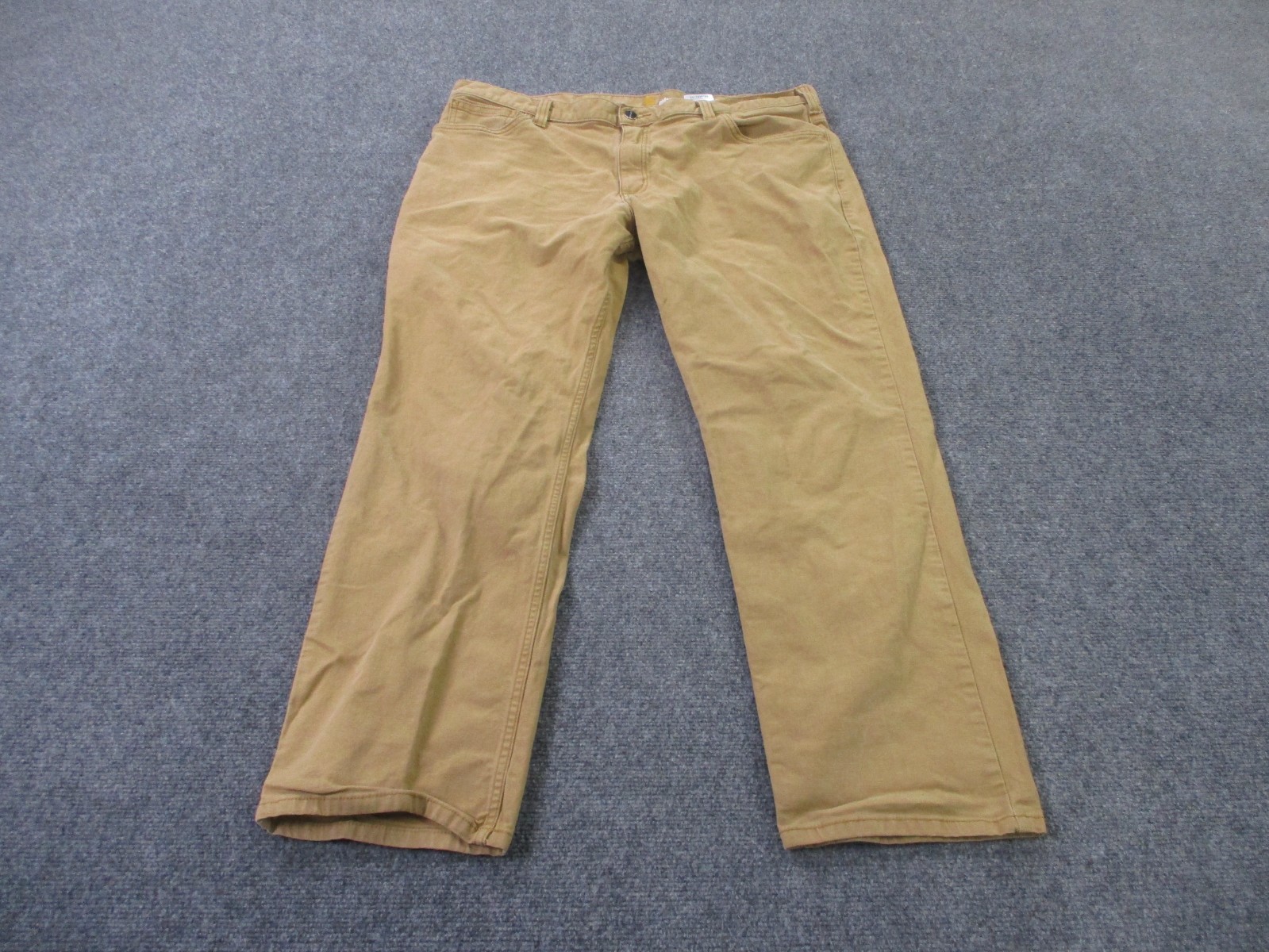 Carhartt Pants Men 40 X 30 Beige Carpenter Relaxed Canvas Workwear Straight Logo