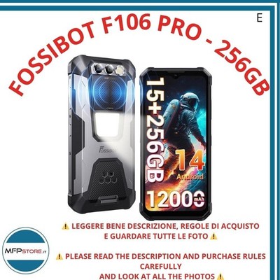 FOSSiBOT F106 Pro : Rugged Smartphone IP68, 12000 MAH, 48 Mp, Android 14