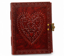 Handmade Vintage Leather Journal 6x8   200 Unlined Pages Writing Diary Notebook