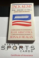 Jack Kemp Signed The American Idea Paperback Book Goodrich Publishing w/ COA