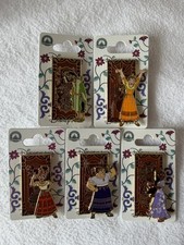 Disneyland Paris Encanto Door 5 Pin Set-Bruno Luisa Isabela Dolores Pepa