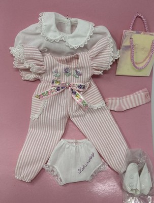 Vtg Madame Alexander Let's Play Dolls Alice Darling Doll Outfit Pink Seersucker
