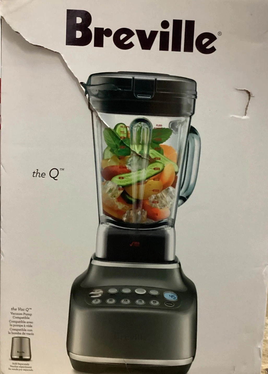 Breville BBL820SHY1BUS1 The Q BBL820 shy Home Blender, Smoked Hickory NEW