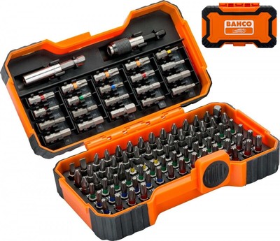 Bahco Schraubendreher-Bits Set Bitsatz 1/4'' 100-teilig 59/S100BC