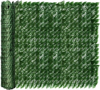 Artificial Ivy Privacy Fence Screen 100x40 inch Faux Hedge Fence Panel Greenery