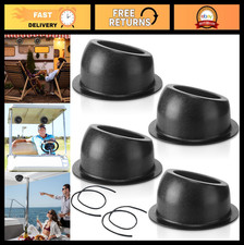 Universal 6.5" Angled Speaker Enclosures - 4 Pcs Black Pods for Custom Install