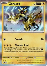 Zeraora 078/182 Holo Rare - Destined Rivals