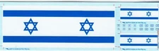 Echelon Decals-354006 x 1:35 Echelon Israeli Antenna Flags & Flag Patches