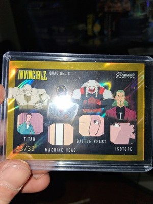 Invincible Keepsake Quad Relic Titan Machine Head Battle Beast Isotope #33/33