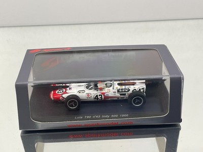 SPARK S2391 LOLA T90 INDY 500 1966 #43 JACKIE STEWART -WHITE 1:43- GOOD IN BOX