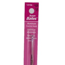 Susan Bates Silvalume Crochet Hook Aluminum Size C US 2 2.75mm 