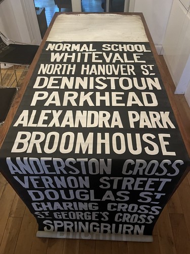 Glasgow Cross - Glasgow Dalmarnock Garage Bus Blind 35” - Scottish Gift - Picture 6 of 10