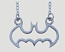 Batman Necklace Original Pendant DC Comics Halloween Party Cosplay Silver Metal