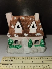 Vintage Giftco Porcelain Tea Light Candle Holder House Cottage