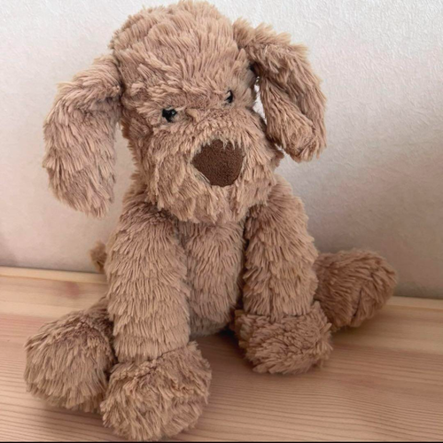 Jellycat Fuddlewuddle Puppy M (Midium) Size Fluffy Plush Doll NEW