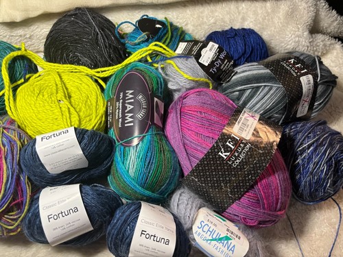 Nice lot of Mix Yarn Includes Fortuna Schulana KFI Malabrigo Bliss ++ - Picture 2 of 6