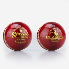 Readers Special School Red Leather Cricket Ball Size Youths 4.75oz - Free P&P