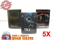 5x DVD OVERSIZED BOX SET SIZE DVO D - CLEAR PLASTIC PROTECTIVE BOX PROTECTOR