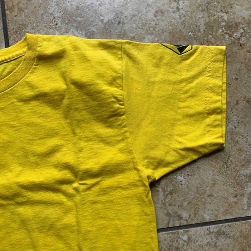 VINTAGE Y2K Volcom Yellow Graphic T Shirt Surf Sport Gym Active Size Medium - Picture 5 of 10