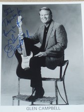 Glen Campbell hand signed 8x10 photo.