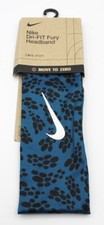 Nike Printed Fury Headband 3.0 Adult OSFM Marina/Black/White