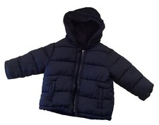 OLD NAVY Navy Blue Hooded Puffer Jacket Toddler 12-18 Mos