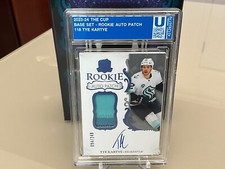 2023-24 UD The Cup Hockey ROOKIE AUTOGRAPH PATCH TYE KARTYE AUTO 94/249