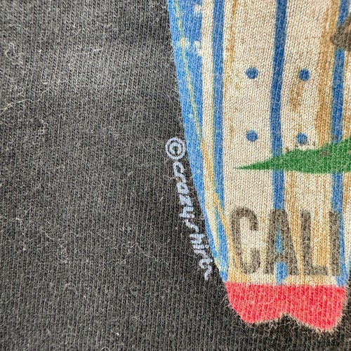 Crazy Shirts T-shirt Laguna Beach California Surfboard Kids S Black Cool Kid - Picture 5 of 10