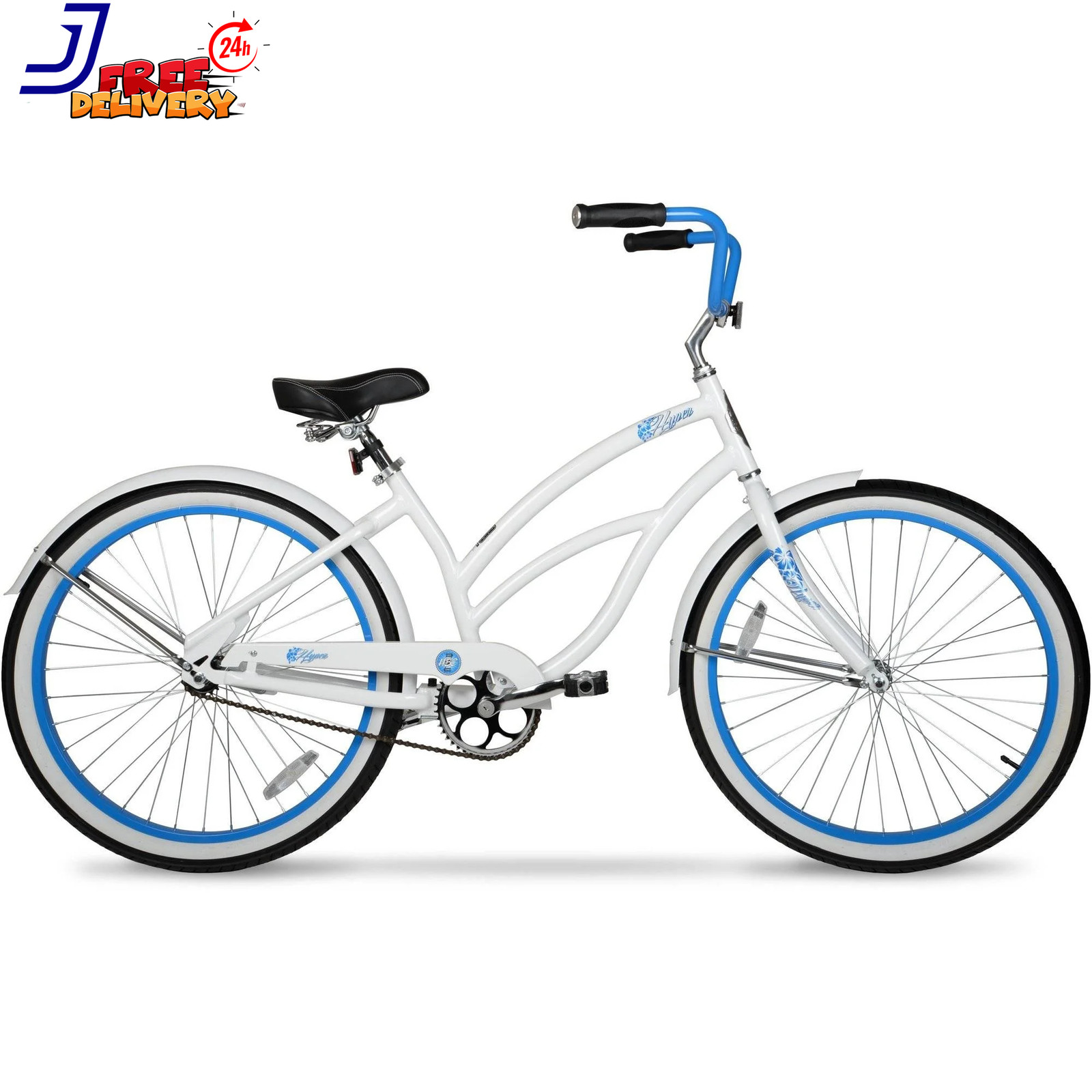 Bicycle Womens 26 In. Beach Cruiser Bike Comfort Seat