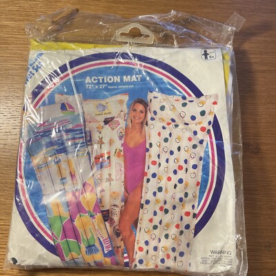 Vintage 1994 Intex The Wet Set Action Mat Pool Float Style 59711 72 x27 NOS